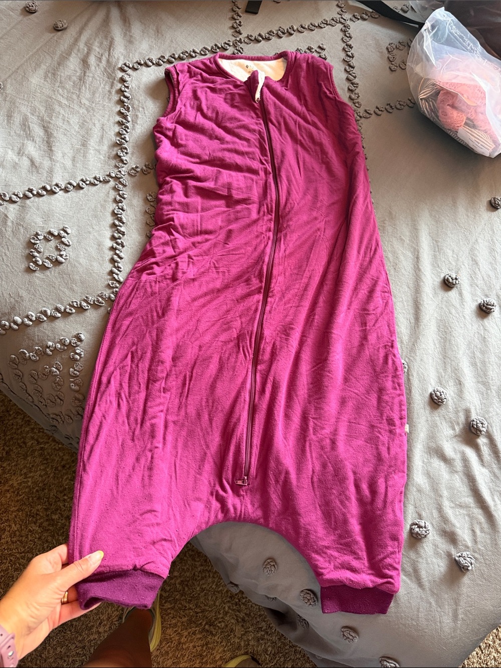 Kyte BABY Magenta Sleeveless Sleep Bag Walker in Poi 1.0